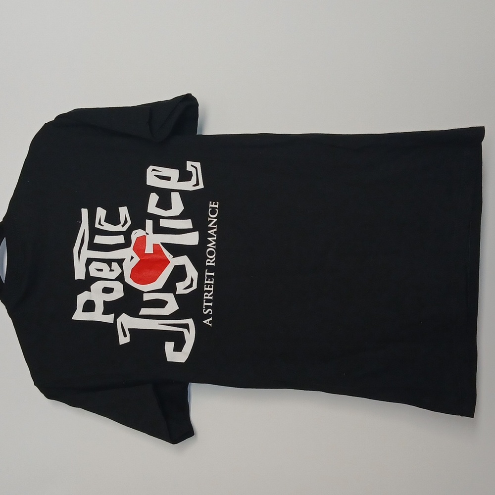 Philcos Poetic Justice A Street Romanxe Men T Shirt Blacl Whit Size Small NWOT - Picture 5 of 6